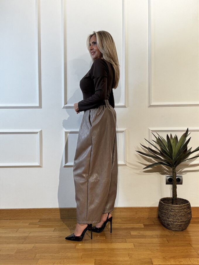 Pantalon Balloon Cropped Polipiel