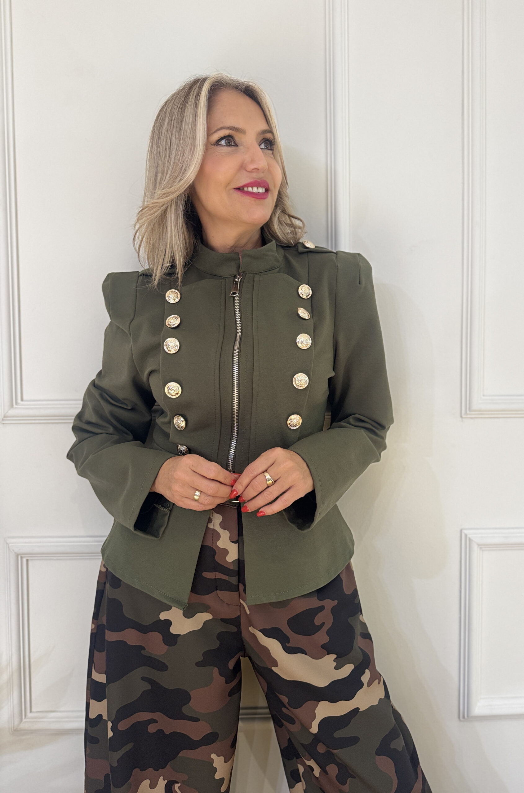 Chaqueta Botones Cremallera