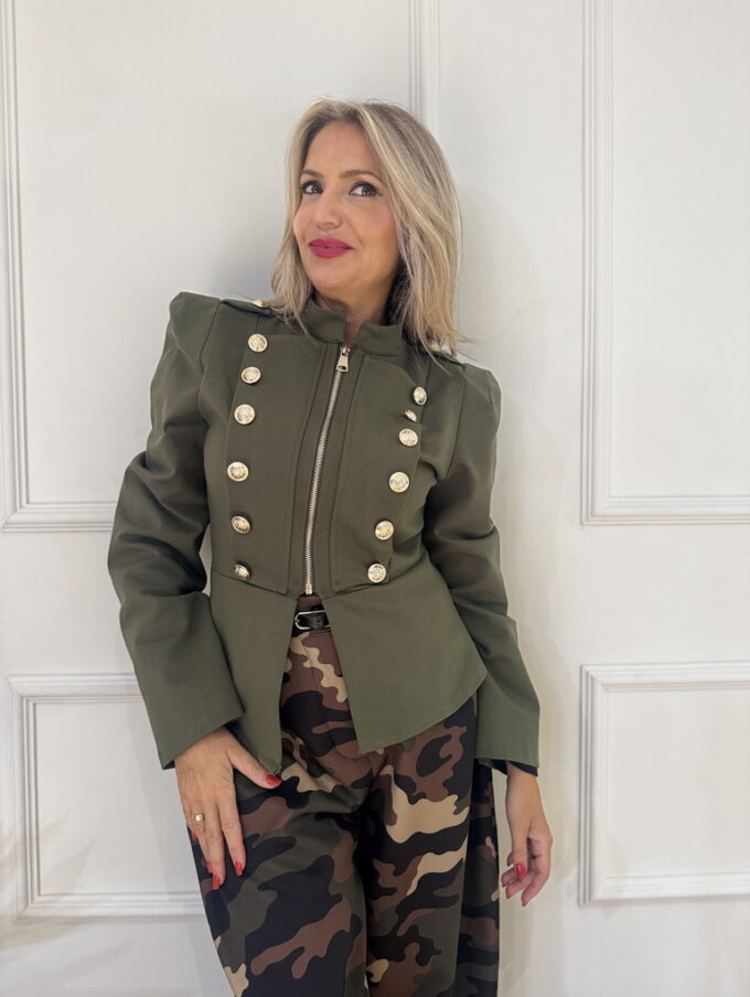 Chaqueta Botones Cremallera