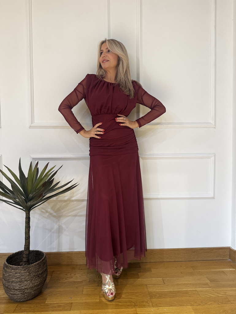 Vestido Tull Pliegues - Imagen 2
