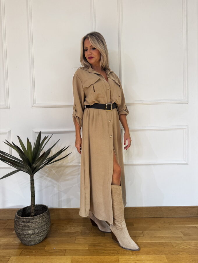 Vestido Camisero Cinturón