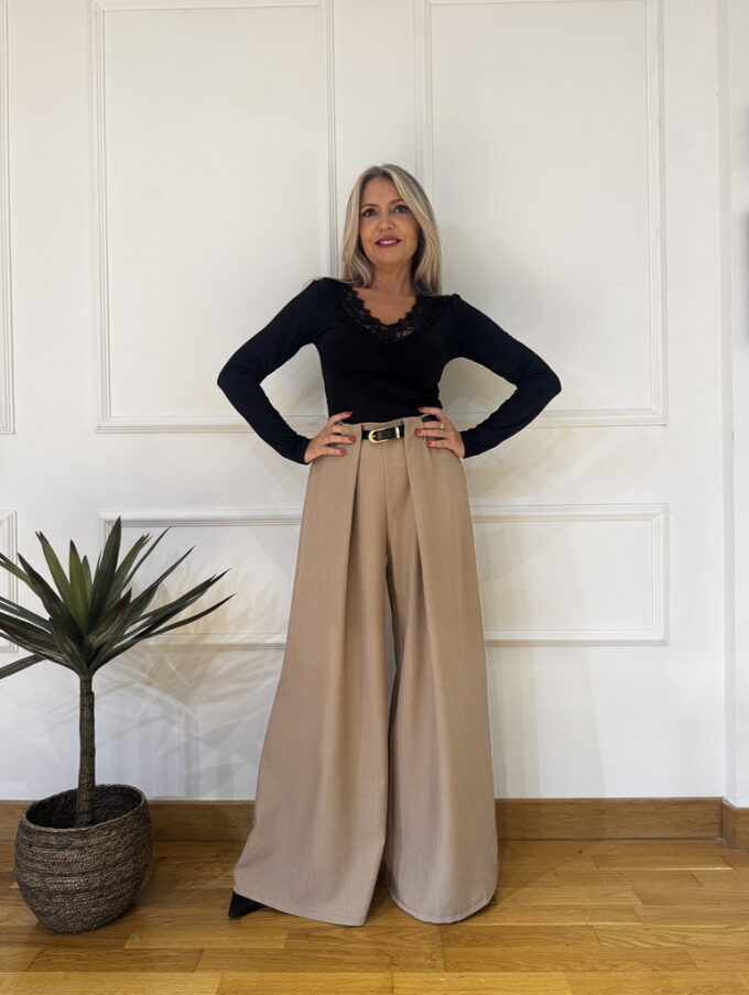 Pantalon Pinzas Cinturón