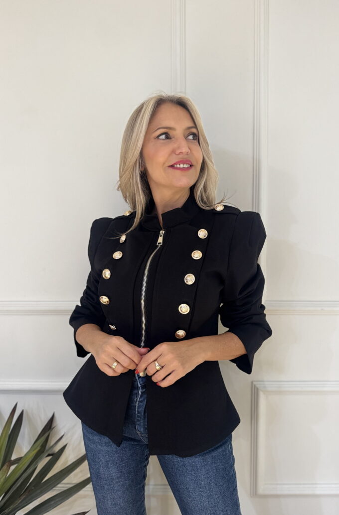 Chaqueta Botones Cremallera