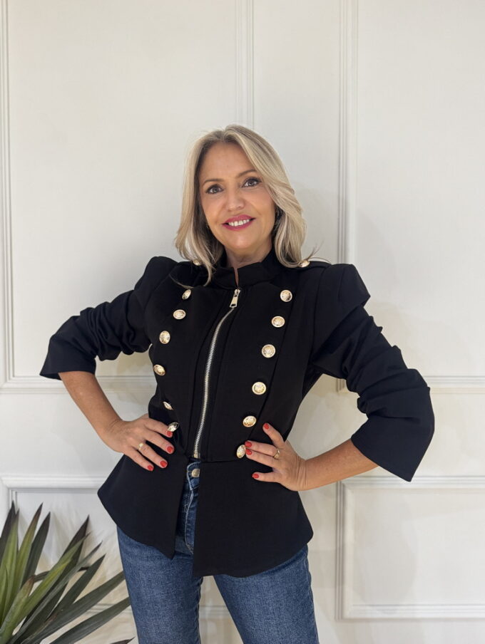 Chaqueta Botones Cremallera