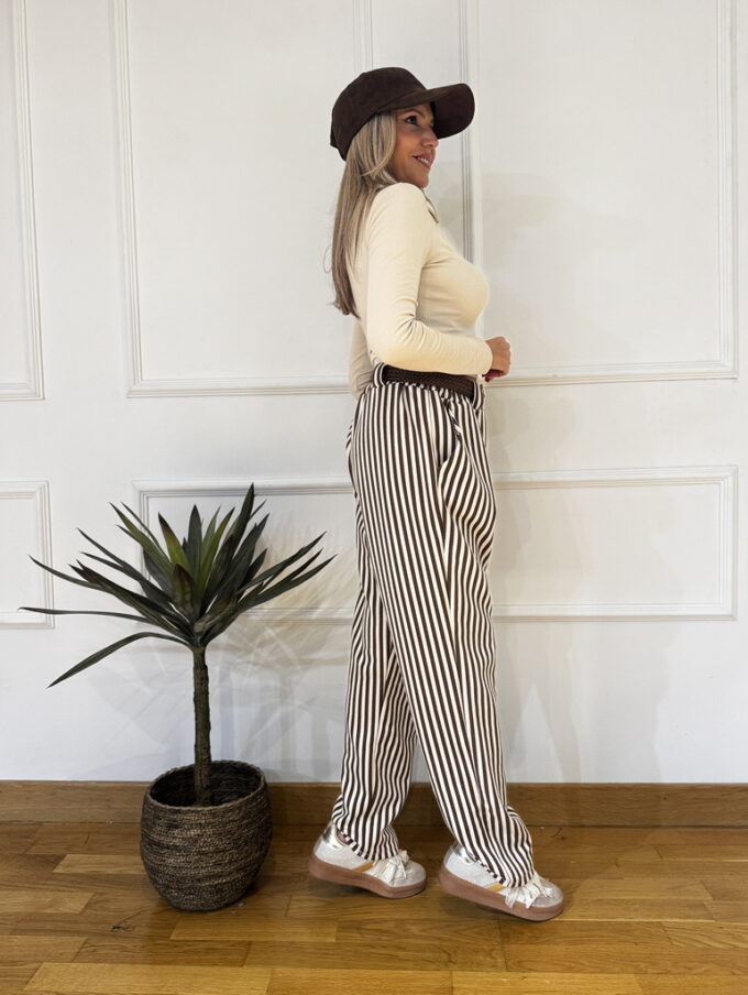 Pantalon Rayas Cinturón