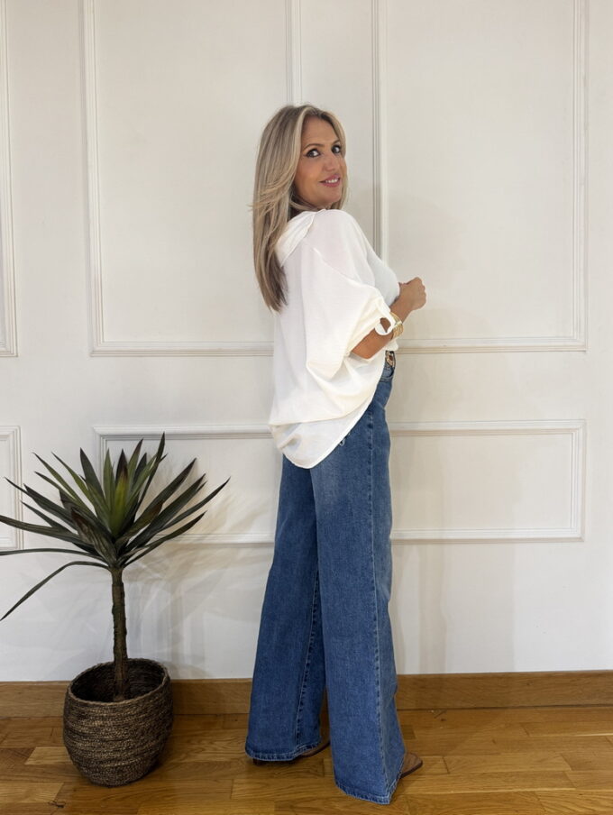 Camisa Oversize Botón Manga
