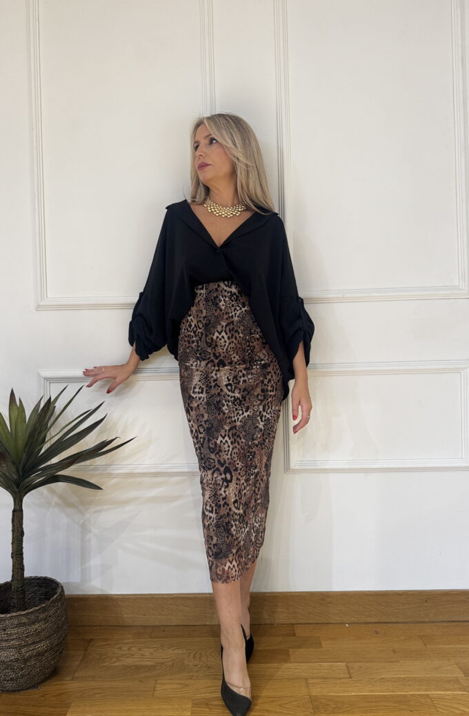 Falda Tull Midi