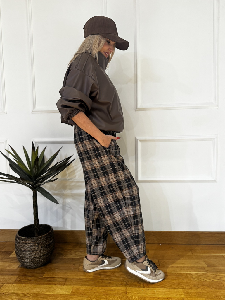 Pantalon Cuadros Cinturón - Imagen 3