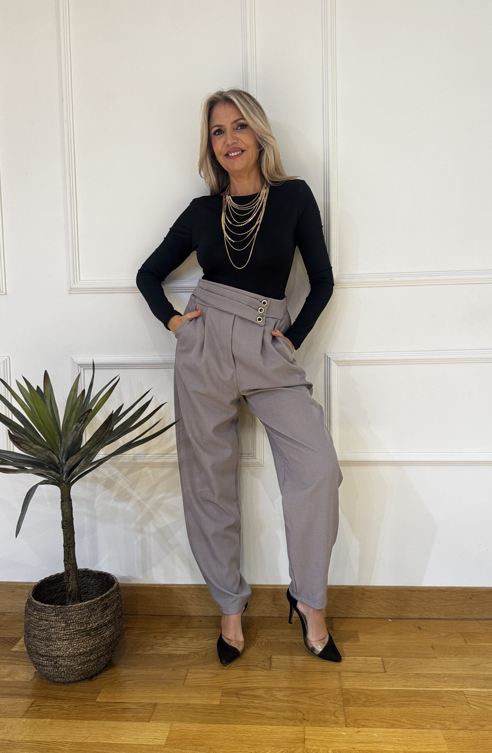 Pantalon Cintura Asimétrica