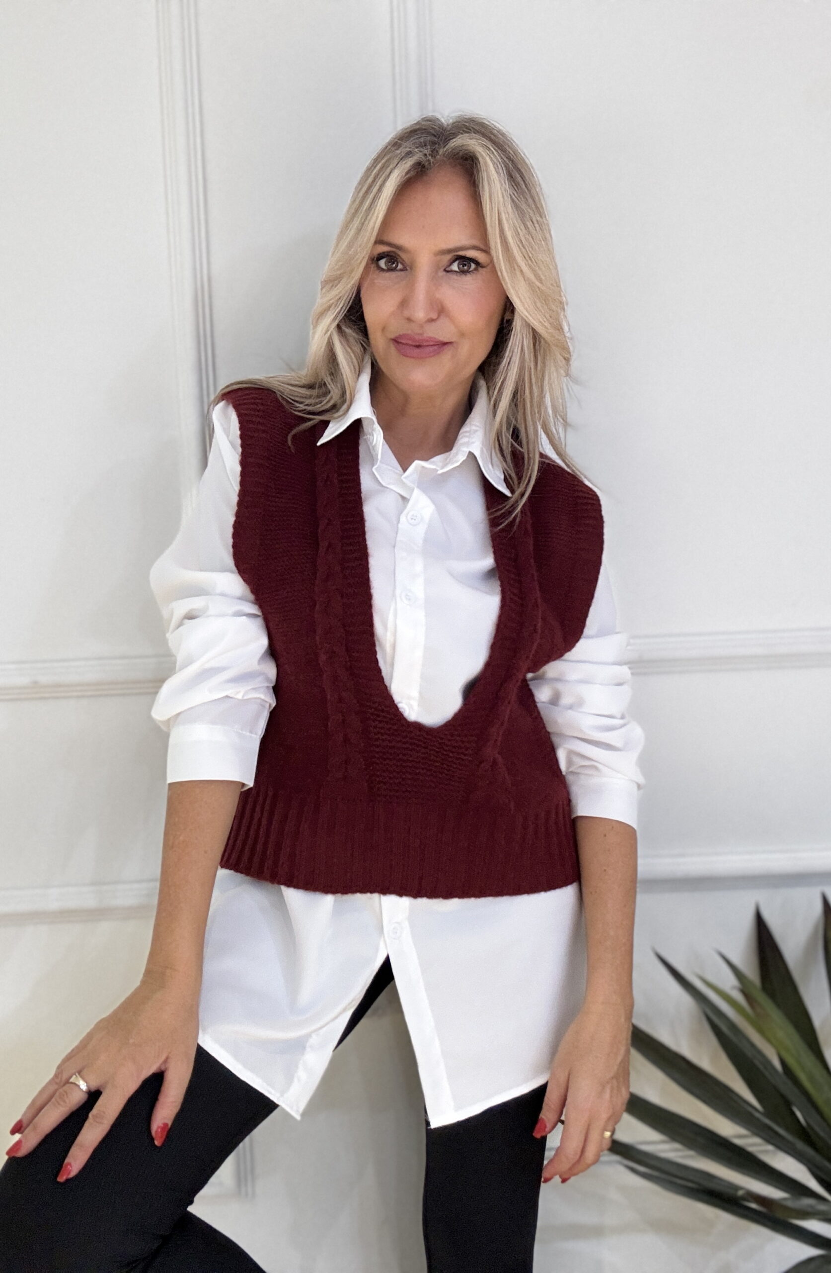 Camisa Con Chaleco Punto