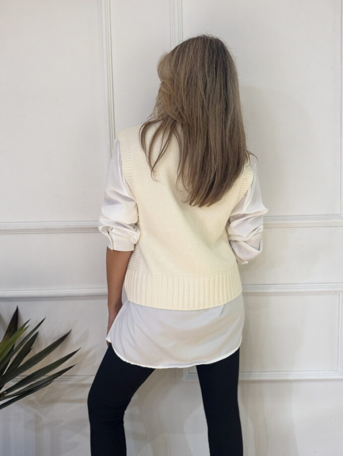 Camisa Con Chaleco Punto
