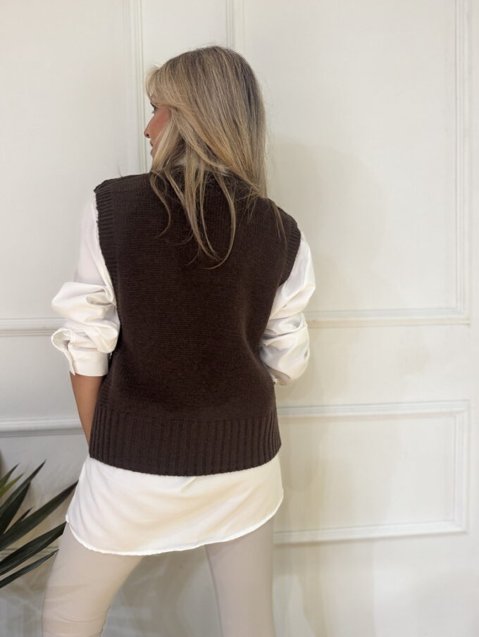 Camisa Con Chaleco Punto