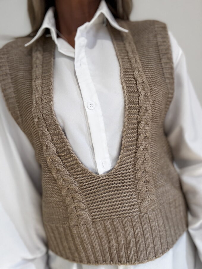 Camisa Con Chaleco Punto