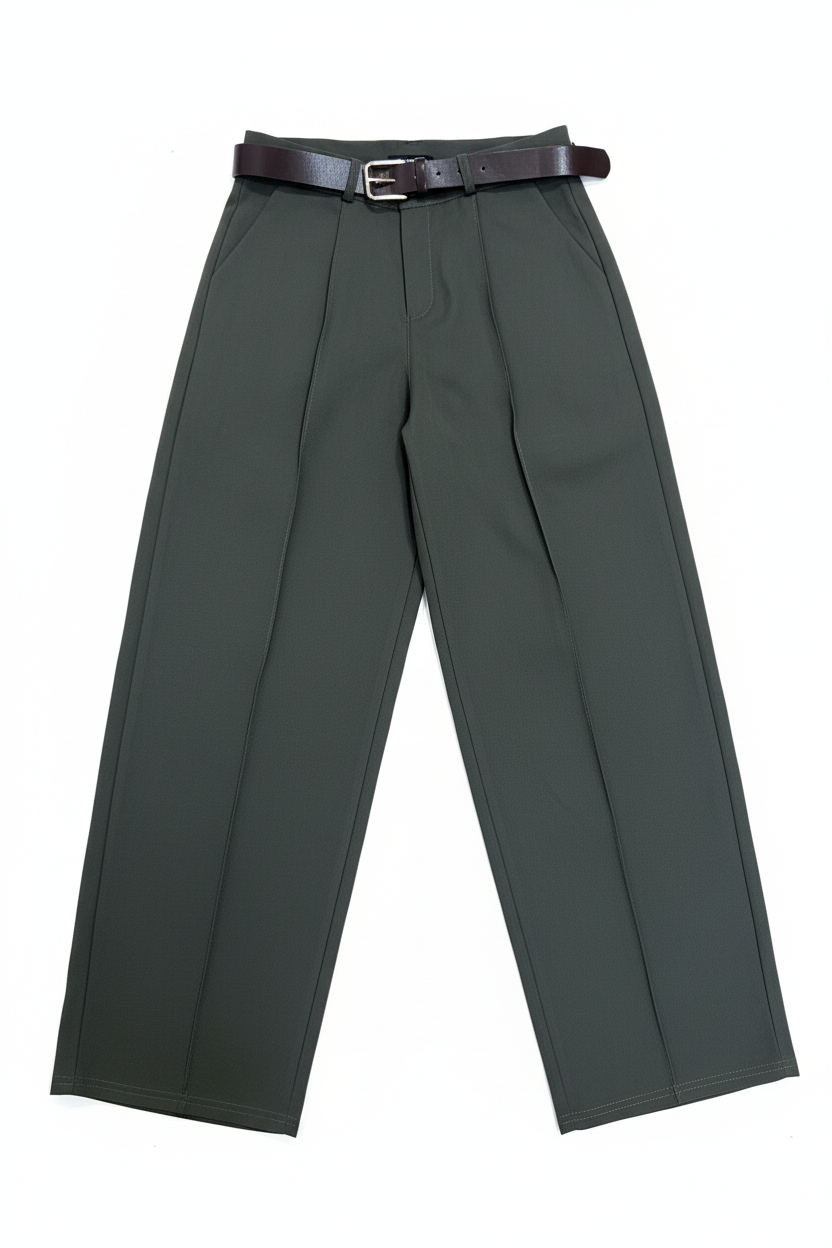 Pantalon Balloon Costura Cinturón - Imagen 7