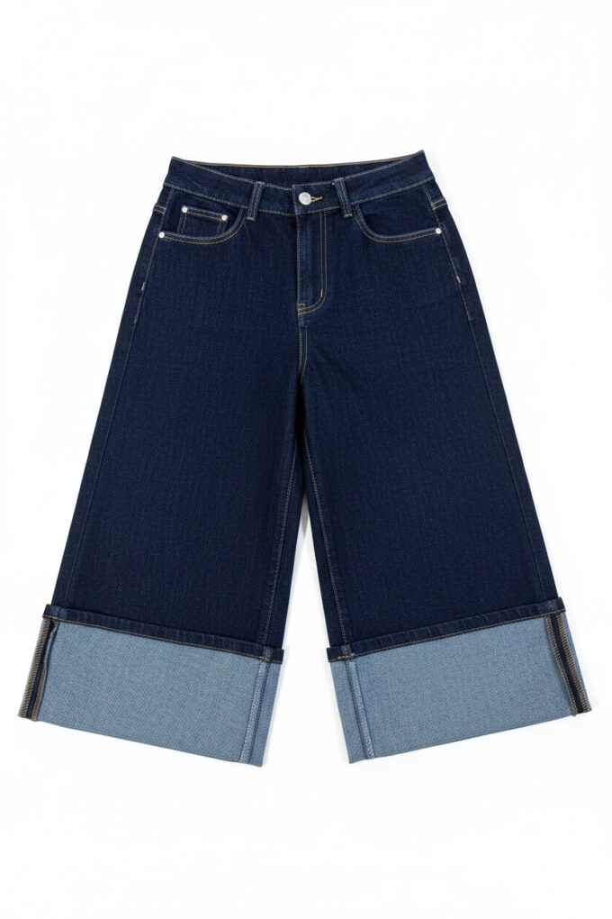 Vaquero Capri Dobladillo