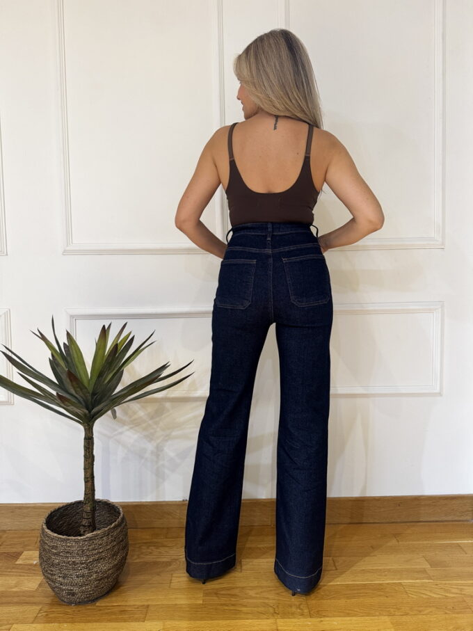 Vaquero Cropped Bolsillos