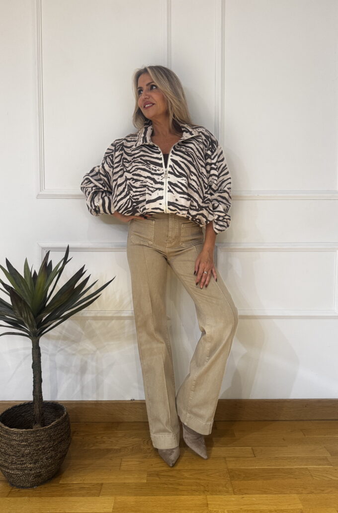 Vaquero Cropped Bolsillos