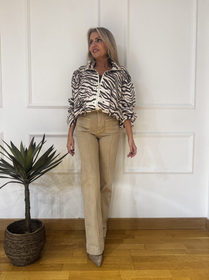 Vaquero Cropped Bolsillos
