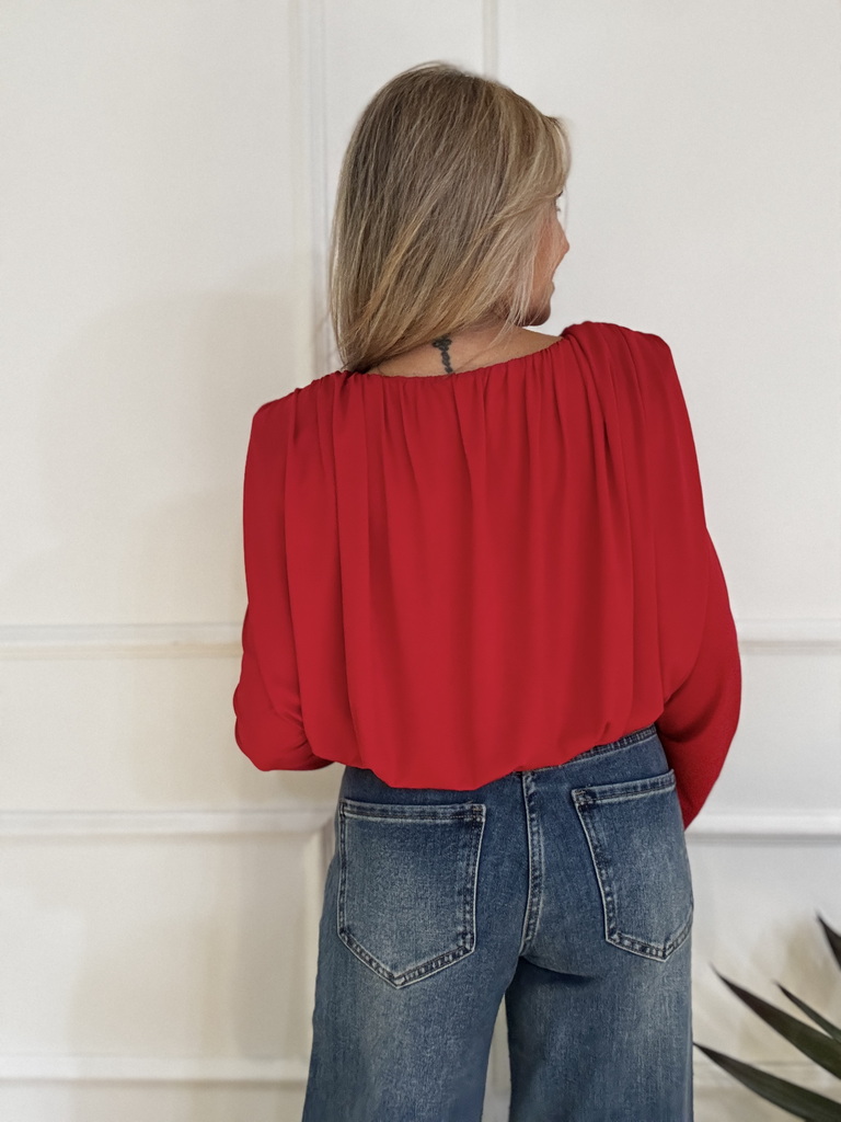 Blusa Hombreras Pliegues - Imagen 5