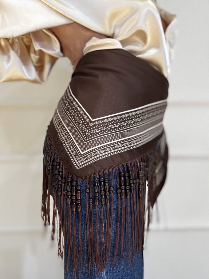 Pañuelo Bolas Flecos
