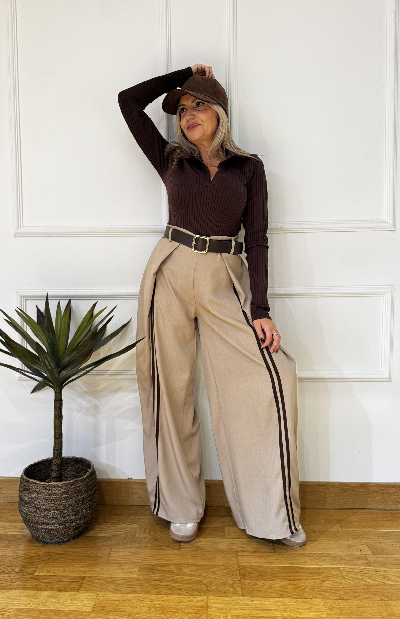 Pantalon Pinzas Rayas - Imagen 2
